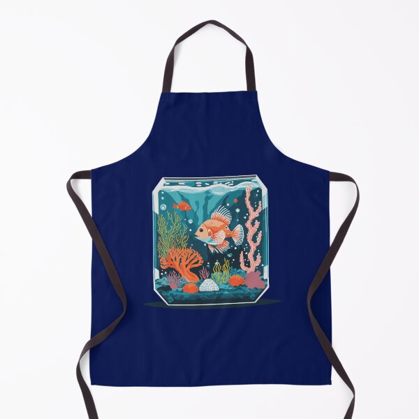 Item preview, Salt Water Aquarium Illustration designed and sold by Corner-Distro.