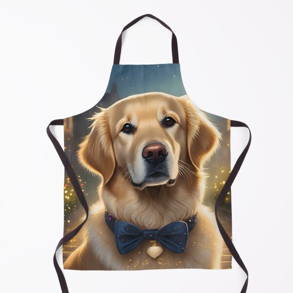Item preview, Golden Retriever wearing black ribbon designed and sold by emaotx.