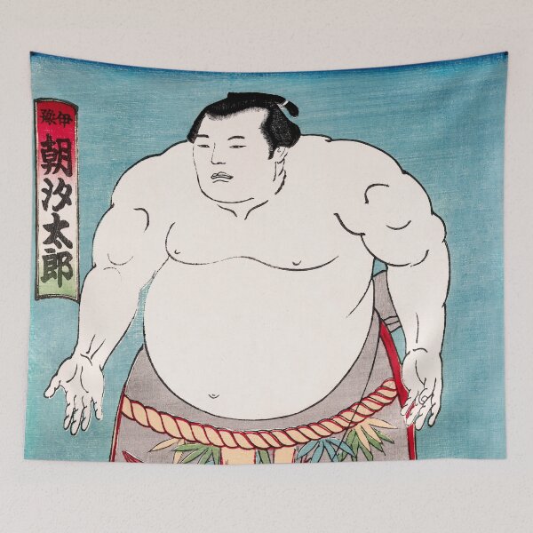 Item preview,  Vintage Sumo Wrestler (1868 - 1900) Ukiyo-e Style designed and sold by BossyCatHome.