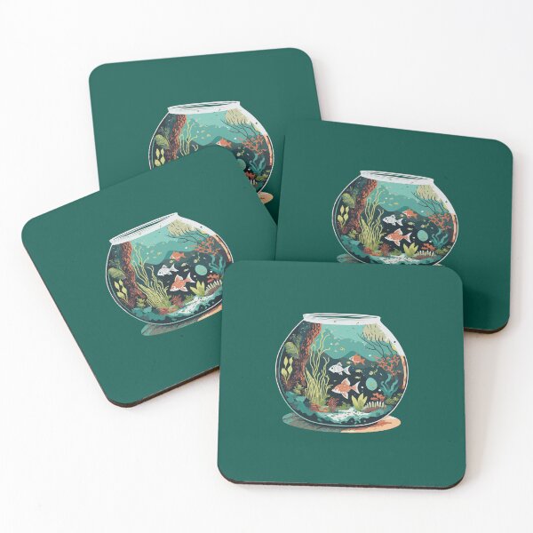 Item preview, Fish Bowl Illustration designed and sold by Corner-Distro.
