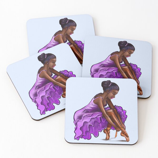 Item preview, Brown Skin Ballerina Gifts | beautiful African American Dancer Lacing Shoes | Top Gifts for Black Women designed and sold by Artonmytee.