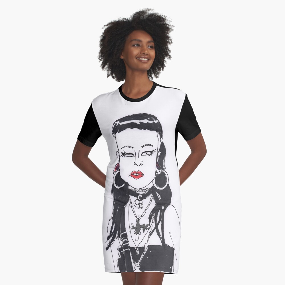 Item preview, Graphic T-Shirt Dress designed and sold by MrChuckles.