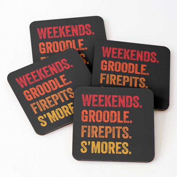 Item preview,  Weekends Groodle Firepits S'mores Funny Gift  designed and sold by Guarddogdrive.