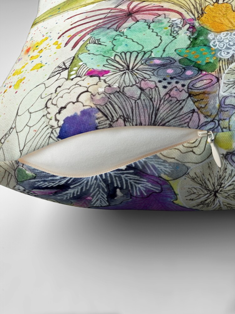 Thumbnail 2 of 4, Pillow, Coral tower designed and sold by BirgitteB.