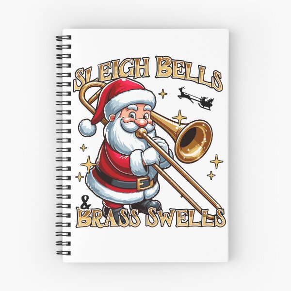 Item preview, Santa Playing the Bass Trombone designed and sold by QuirkPrint.