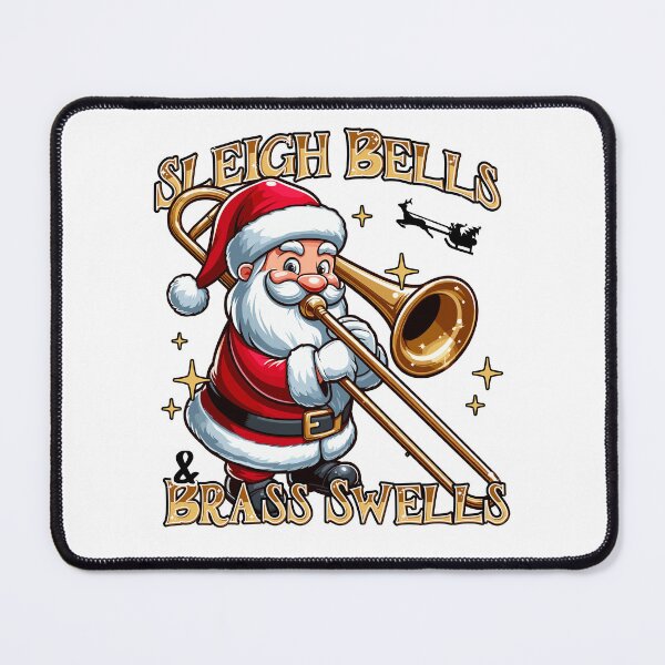 Item preview, Santa Playing the Bass Trombone designed and sold by QuirkPrint.