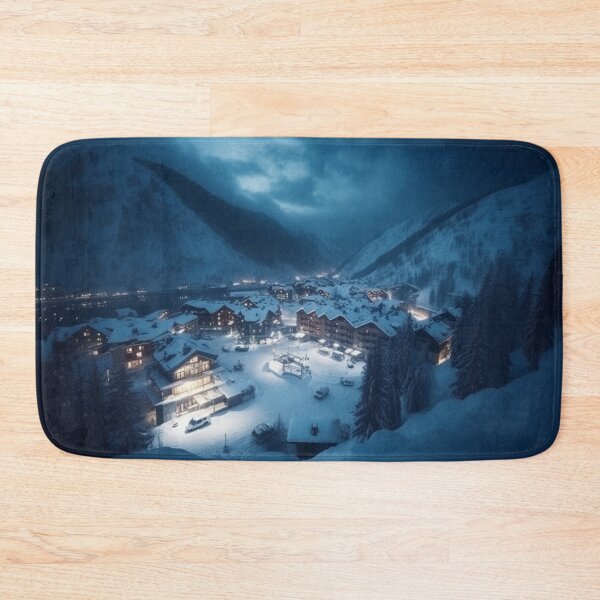 Item preview, Destination Art Vacation Winter Resorts Landscape Home Decor Oil Painting A448-4 designed and sold by MPCFICTION.