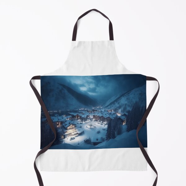 Item preview, Destination Art Vacation Winter Resorts Landscape Home Decor Oil Painting A448-4 designed and sold by MPCFICTION.