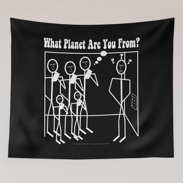 Item preview, What Planet Are You From? - For DARK Backgrounds designed and sold by The Imagination Source™.