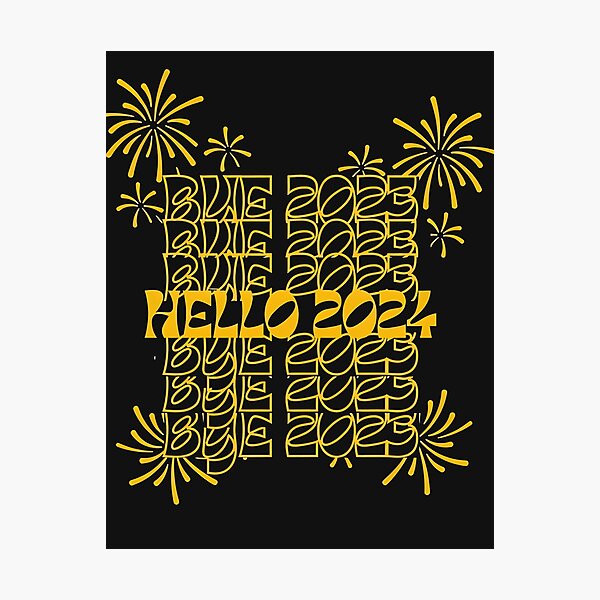 Item preview, Bye 2023 - Hello 2024 designed and sold by Barbbie.
