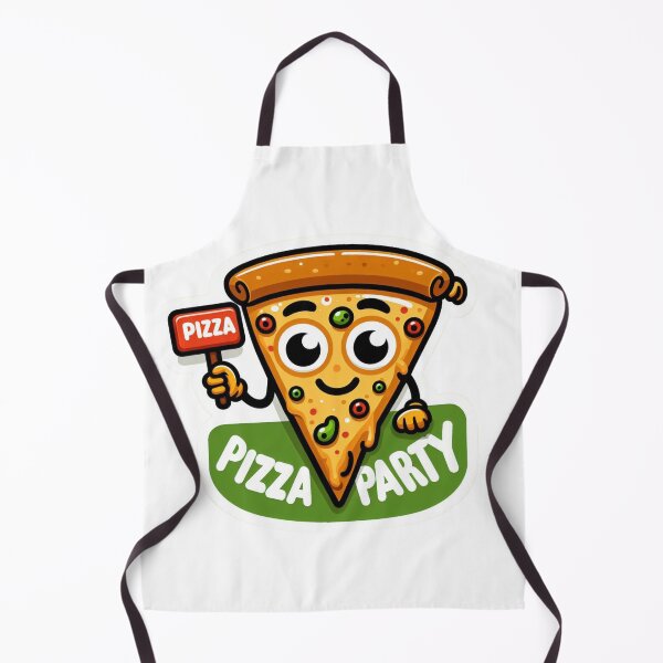 Item preview, Pizza Party Cartoon Character designed and sold by BecDill.