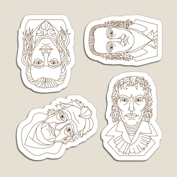 Artikel-Vorschau von Frühromantic Sticker Fun Set #3 - Poesie!, designt und verkauft von jholbo.