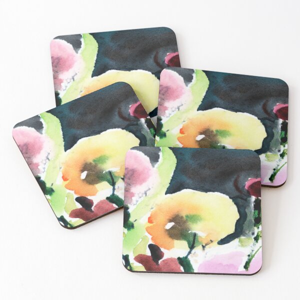Item preview, Pink & Yellow Flowers designed and sold by ZiggyToes.