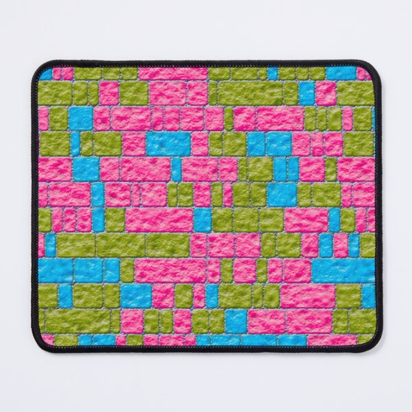 Item preview, 3D Pink Yellow and Blue Brick Texture designed and sold by TheRulerofEarth.
