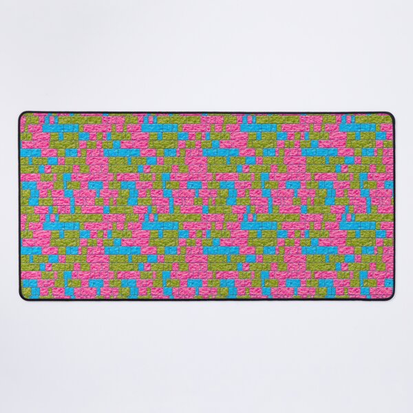 Item preview, 3D Pink Yellow and Blue Brick Texture  designed and sold by TheRulerofEarth.