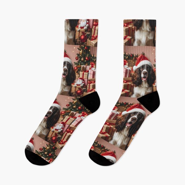 Item preview, Spaniel Christmas designed and sold by fatbanana.