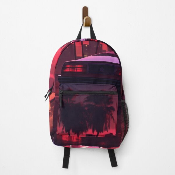 Item preview, Retro Ride: Tropical Sunset Echoes in Synthwave City designed and sold by Mullet Monkey.