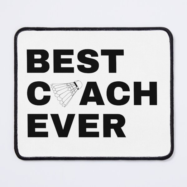 Item preview, Best Coach Ever Badminton - Black designed and sold by GymWearDepot.