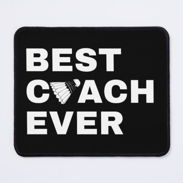 Item preview, Best Coach Ever Badminton - White designed and sold by GymWearDepot.