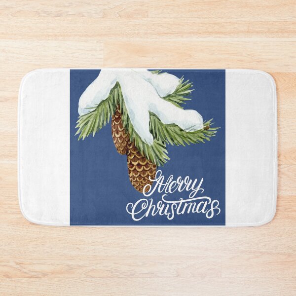 Item preview, Merry Christmas Snowy Pine Tree Cones. designed and sold by TidyKitchenInc.