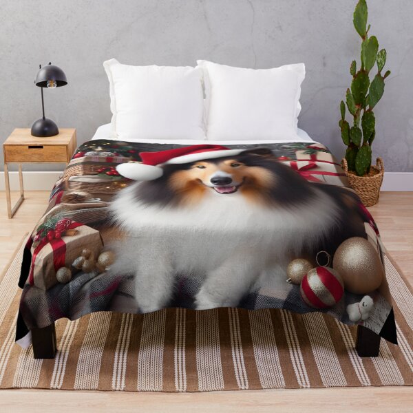 Item preview, Christmas Rough Collie designed and sold by fatbanana.