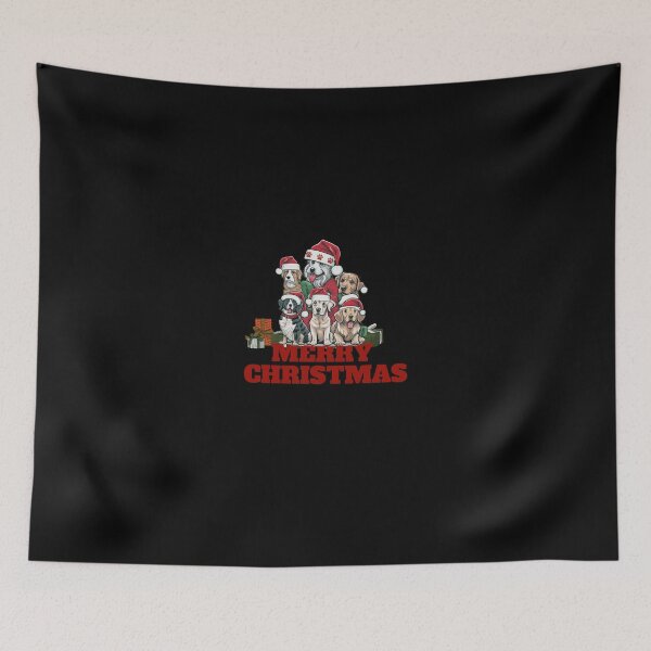 Item preview, Merry Christmas for dog lovers  designed and sold by ARFC007 ⭐⭐⭐⭐⭐.