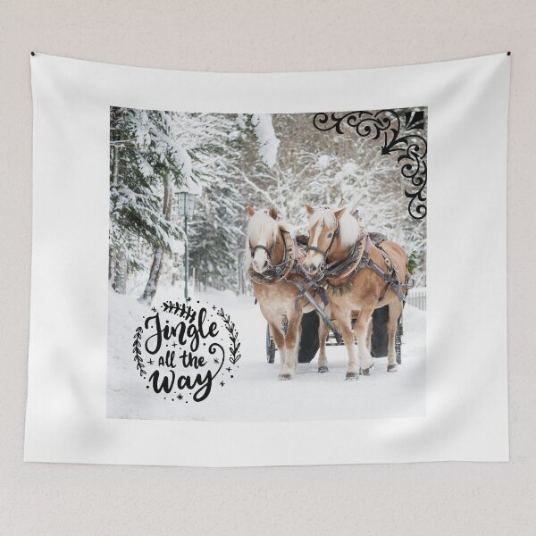 Item preview, Jingle All The Way Horses Sleighride! designed and sold by TidyKitchenInc.