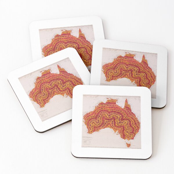 Item preview,  Iconic Painted Map of Australia from 1839 designed and sold by Juilee  Pryor.