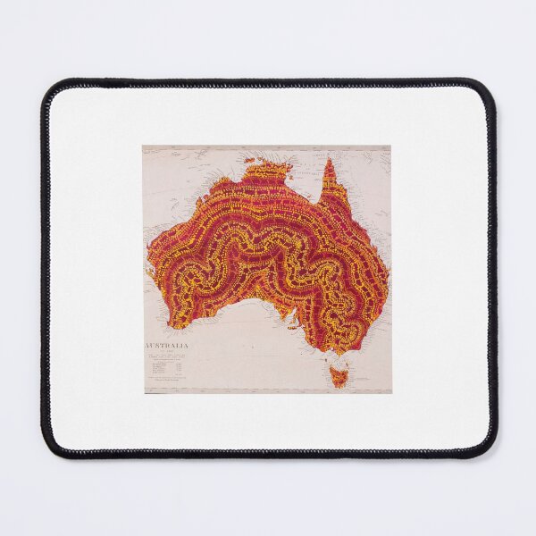 Item preview,  Iconic Painted Map of Australia from 1839 designed and sold by Juilee  Pryor.
