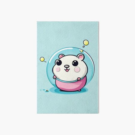 Luna, der Hamster im All Galeriedruck