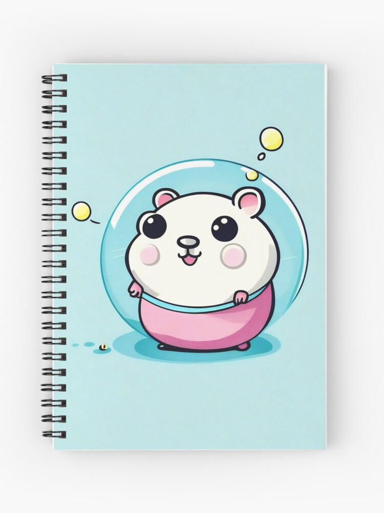 Thumbnail 1 von 3, Notizbuch, Luna, der Hamster im All designt und verkauft von Fluffy-Cat-de.