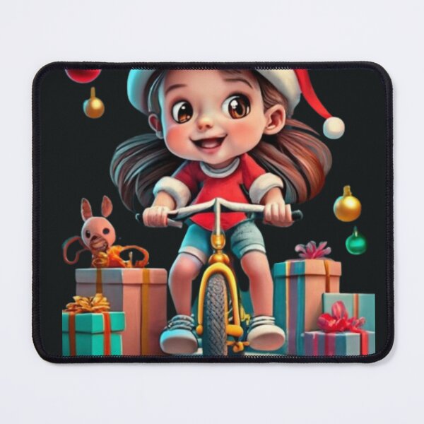 Item preview, GIRL BABY CYCLIST CHRISTMAS designed and sold by ksfashionideas.