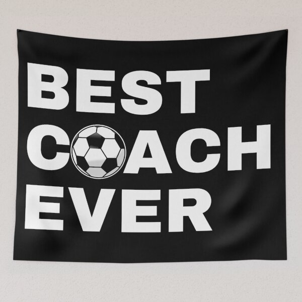 Item preview, Best Coach Ever Soccer (Football) - White designed and sold by GymWearDepot.