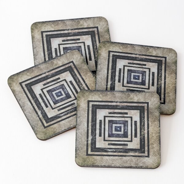 Item preview, geometric abstraction on grunge by dePace' designed and sold by mrpropcake.