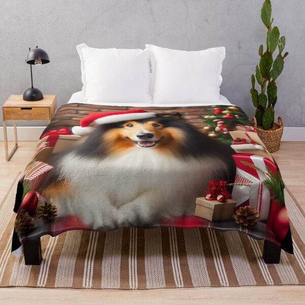 Item preview, Rough Collie Christmas designed and sold by fatbanana.