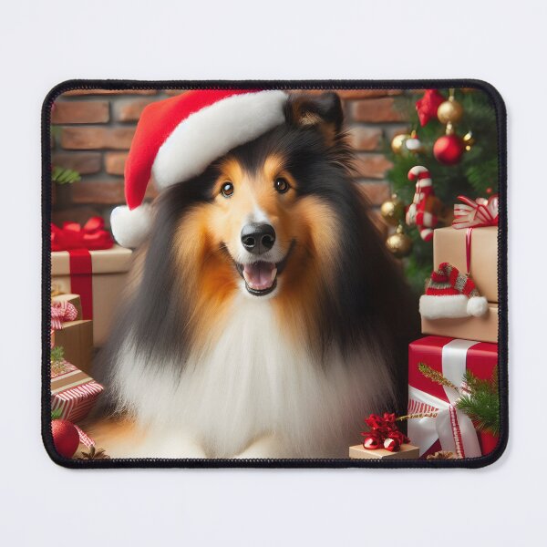 Item preview, Rough Collie Christmas designed and sold by fatbanana.