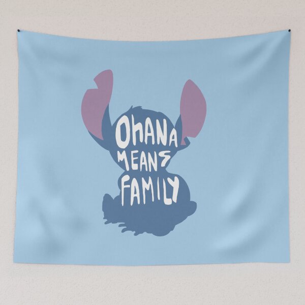 Item preview, Stitch - Ohana means family (blue) designed and sold by chaplo.
