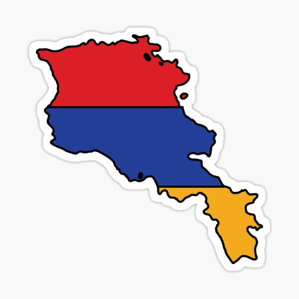 Item preview, Armenia country shape flag designed and sold by zenithcreative.