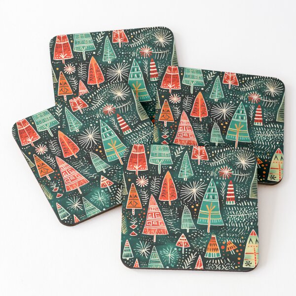 Item preview, Colorful Winter Forest  designed and sold by Sp3ctrumOfColor.