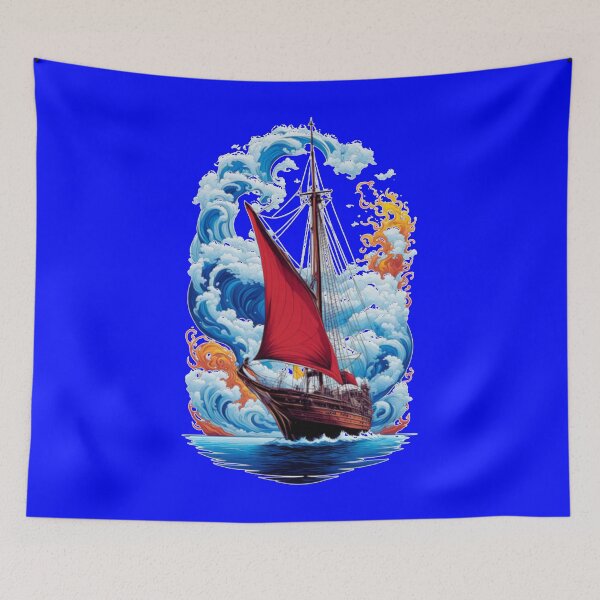 Item preview, lonely ship in the storm designed and sold by upbay.