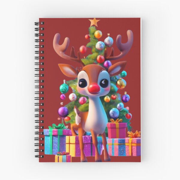 Item preview, baby reindeer around Christmas tree designed and sold by ksfashionideas.