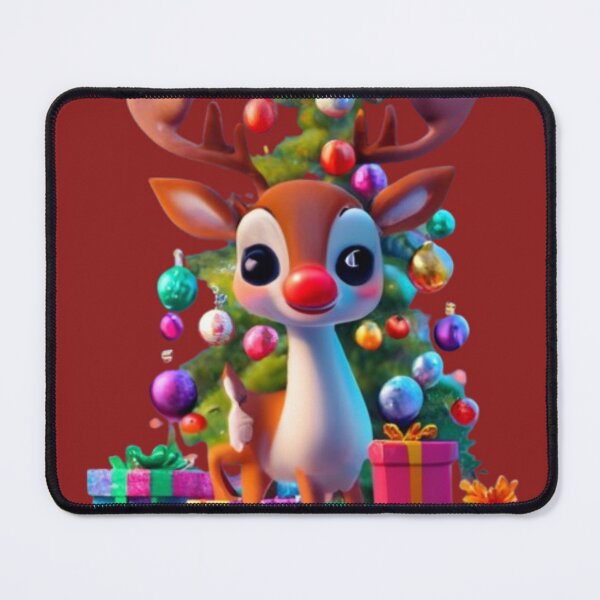 Item preview, baby reindeer around Christmas tree designed and sold by ksfashionideas.