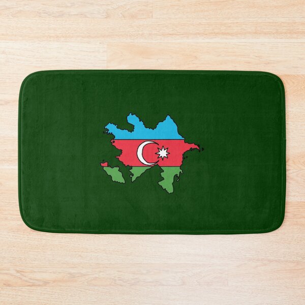 Item preview, Azerbaijan country shape flag designed and sold by Rachael Taylor.