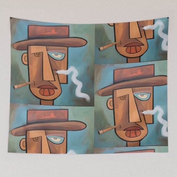Artikelvorschau, Ethereal Whimsy – Acryl-Pastellträume einer anthropomorphen abstrakten Zigarre entworfen und verkauft von OlfactoART Studio.