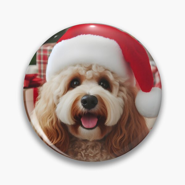 Item preview, Cockapoo Christmas Portrait designed and sold by fatbanana.