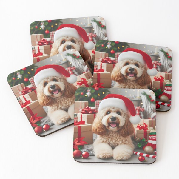 Item preview, Cockapoo Christmas Portrait designed and sold by fatbanana.