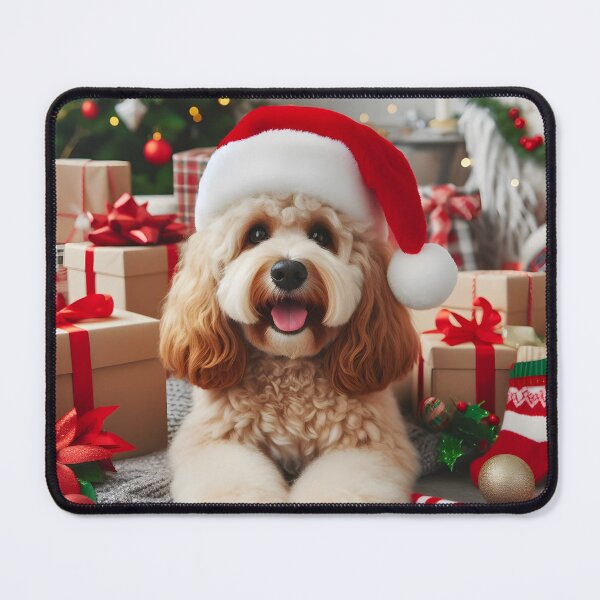 Item preview, Cockapoo Christmas Portrait designed and sold by fatbanana.