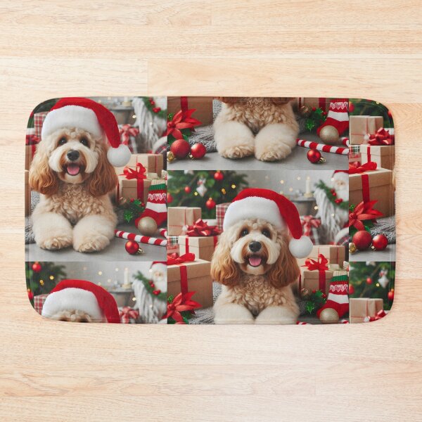 Item preview, Cockapoo Christmas Portrait designed and sold by fatbanana.