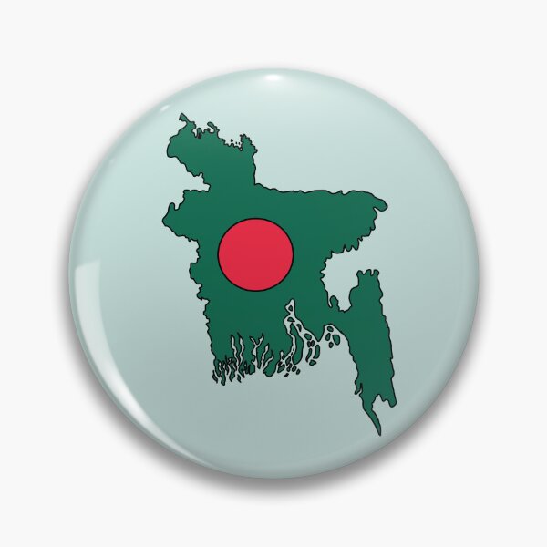 Item preview, Bangladesh country shape flag designed and sold by Rachael Taylor.