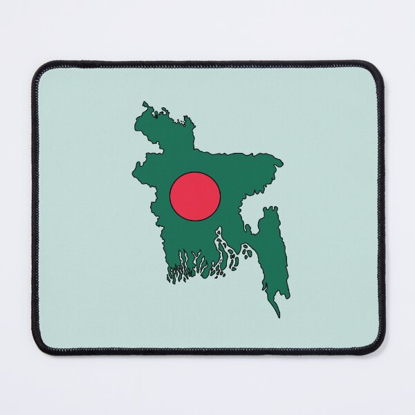 Item preview, Bangladesh country shape flag designed and sold by Rachael Taylor.